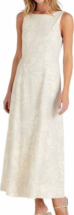Sundays Parke Dress In Linen Floret