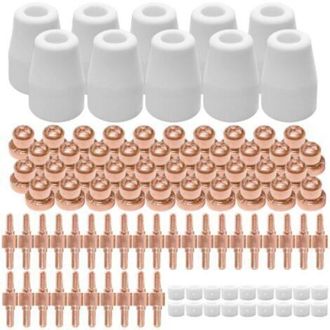 OEM 100 Unidades, Accesorios Para Corte Por Plasma, Boquillas De Electrodo, Para Pistolas De Corte Tipo Pt30 Y 40a (metal Y Cer&aacute;mica)