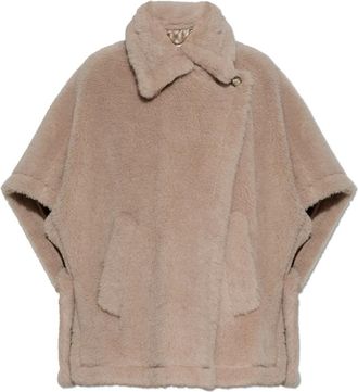 Max Mara Poncho de lana Tebe - Jackets - Mujer - Beige - ONE SIZE
