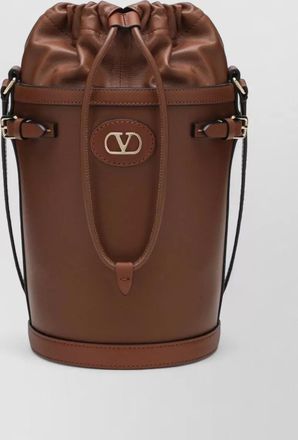 Valentino Garavani vlogo signature leather bucket bag strap