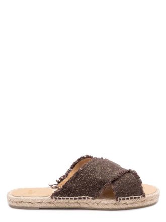 Castaner Brown Textured Palmera Espadrilles