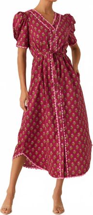 Entro Bailey Floral Dress In Red