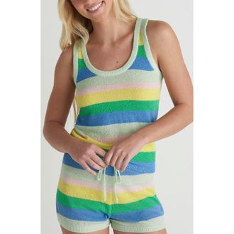 Hurley Golden State Stripe Sweater Tank in Spray at Nordstrom Rack, Size X-Small