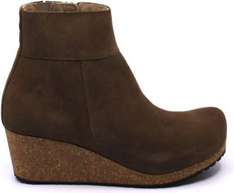 Birkenstock Womens Ebba Boots - Medium/narrow In Dark Tea