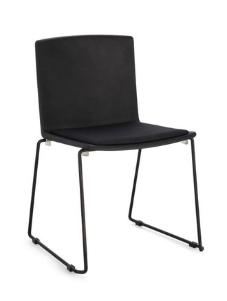 BIZZOTTO Juego 2 sillas acero negro total