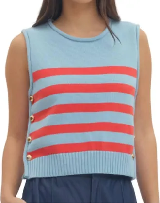 Entro Womens Tillie Top In Blue