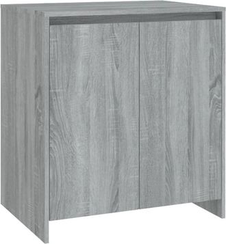 vidaXL Aparador de madera contrachapada gris Sonoma 70x41x75 cm vidaXL