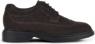 Hogan H576 Veterschoenen - Heren - Veterschoenen - Bruin - 39 EU - Leer - Schoenen