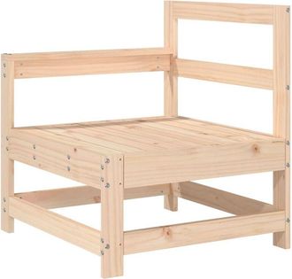 vidaXL Sof&aacute; de esquina de jard&iacute;n madera maciza de pino Vidaxl