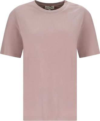 Frame Denim T-shirt girocollo a maniche corte - Rosa