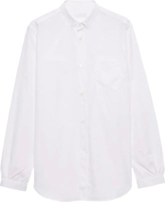 Prada Camicia in popeline - Bianco