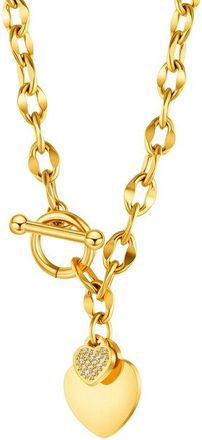 Liv Oliver 18K Plated Cz Toggle Necklace