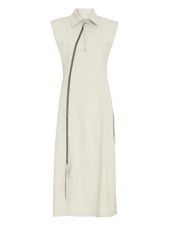Gloria Coelho collared midi dress - Neutrals