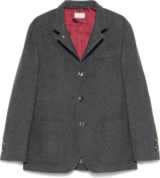Brunello Cucinelli Grey Single-breasted Blazer