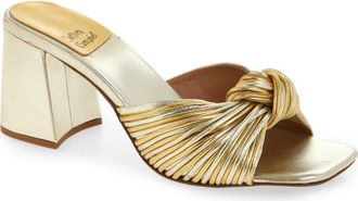 Jeffrey Campbell Melonger Slide Sandal in Gold Combo at Nordstrom, Size 6.5