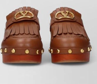 Valentino Garavani leather mules