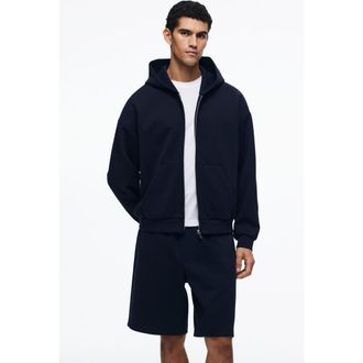 H&M Relaxed Fit Interlock Shorts in Navy Blue at Nordstrom, Size Xx-Large