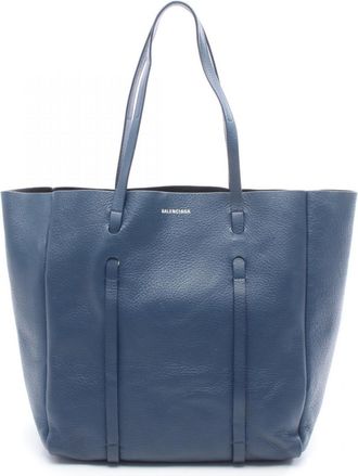 Balenciaga Blue Leather Tote Bag (Pre-Owned)