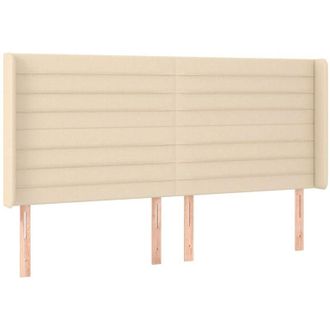 vidaXL Cabecero Con Led De Tela Color Crema 163x16x118/128 Cm Vidaxl