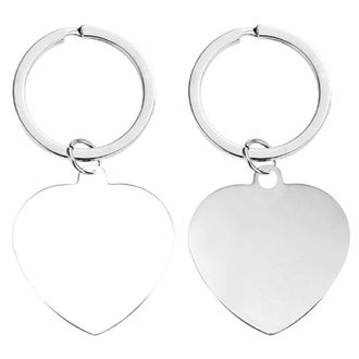 Generic Personalised Photo Keyring Custom Keychain Laser Engraved Custom Made Photo/Text Keychain with Tag Double Sided Keyring Gift for Valentines Mothers Fa