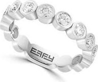 Effy Sterling Silver Lab Grown Diamond Stackable Band Ring at Nordstrom Rack, Size 7