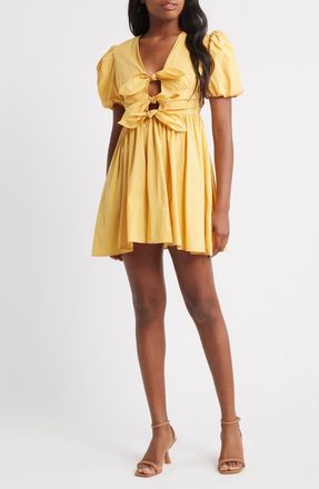 Sister Jane Serenade Minidress in Yellow at Nordstrom, Size X-Small