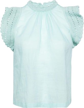 Ulla Johnson Kai blouse - women - Ramie/Cotton - 0 - Blue