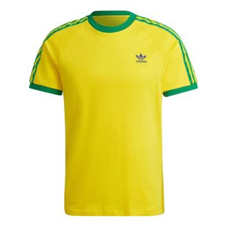adidas originals 3-Stripes Tee Yellow Green HK7422