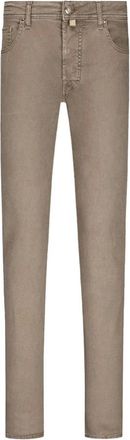 Jacob Cohen Bard Slim-fit Jeans - Heren - Jeans - Bruin - Maat: W32 Katoen