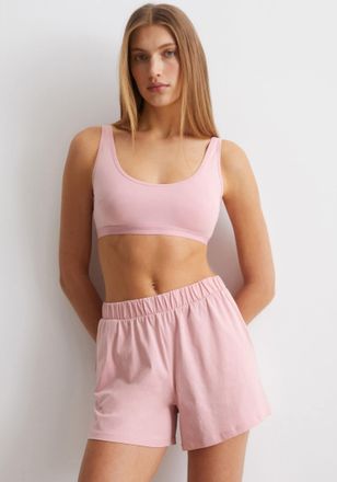 Marc O'Polo Bustier MARC OPOLO Essentials, Damen, Gr. XS, N-Gr, rosa (blush), Single Jersey, Obermaterial: 95% Baumwolle, 5% Elasthan, unifarben, BHs Bustier, mit