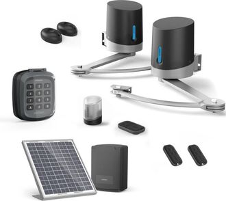Avidsen Motorizaci&oacute;n Solar Para Puertas Batientes Avidsen Orane Se+ Digicode + 2 Mandos A Distancia Adicionales (3 En Total)