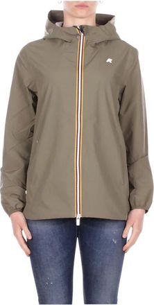 K-Way Marguerite Jacket - Dames - Regenjassen - Groen - L - Katoen - Jassen