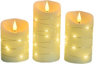 OEM 3 Velas Sin Llama, Velas Led Con Control Remoto, Programables, Funcionan Con Pilas, Velas Peque&ntilde;as Para Decoraci&oacute;n Del Hogar Y Fiestas, Tama&ntilde;o: 7,510/