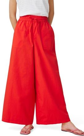 Splendid Mallory Wide Leg Poplin Pants in Firework Red at Nordstrom, Size X-Large