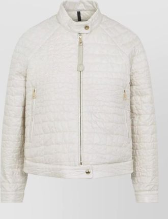 Moncler down single-breasted coat