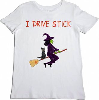 Unfortunate Portrait Unisex I Drive Stick Tee In White