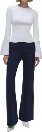 Jonathan Simkhai Agata Long Sleeve Top In White