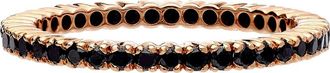 Sethi Couture Prong Set Diamond Eternity Band in Rose Gold/Black Diamond at Nordstrom, Size 6.5