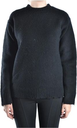 Alexander Wang Trui - Dames - Ronde hals truien - Zwart - M - Katoen - Truien & Vesten