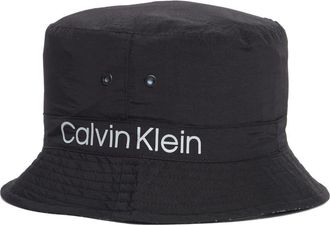 Calvin Klein Logo Bucket Hat in Black at Nordstrom Rack