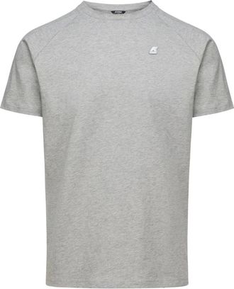 K-Way Heren, Tops, Grijs, Maat: 2XL Katoen