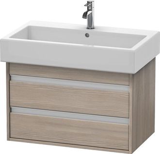 Duravit Duravit Ketho Neceser De Pared 6637, 2 Cajones, 750mm, Para Vero, Color (frente/cuerpo): Decoraci&oacute;n Pino Plata - Kt663703131
