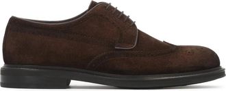 Kazar Suede Derby Brogue - Heren - Nette schoenen - Bruin - 40 EU - Leer - Schoenen