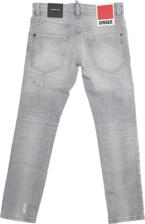 Dsquared2 Boys Kids Jeans Grey Cotton