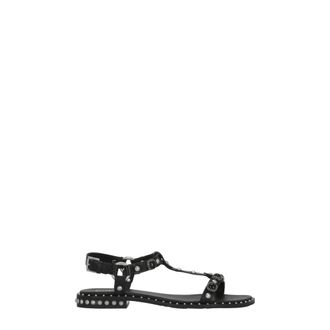 Ash Flat Sandals, female, Black, Size: 10 US Podium Sandal