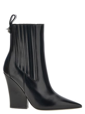 Valentino Garavani Womens Vlogo Lockette Ankle Boots