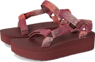 Teva Flatform Universal Sunscape Womens Sandals Waterless Scarlet : 10 B - Medium