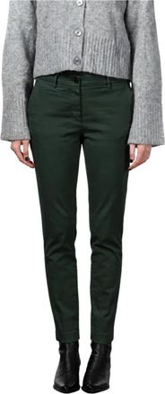 Mason's New York Slim Chino Broek - Dames - Chinos - Groen - L - Katoen - Broeken