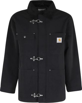 Carhartt Work in Progress Adair Coat - Heren - Zomerjassen - Zwart - L - Leer - Jassen