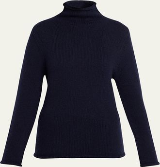 The Row Mariam Mock-Neck Cashmere Sweater